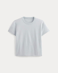 The Box-Cut Tee in Essential Cotton | Air Blue | No Pocket