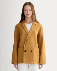 The Denim Chore Blazer | Garment-Dyed Neutral