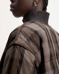 The Quilted Cotton Liner | Abalone / Black / Earth Brown