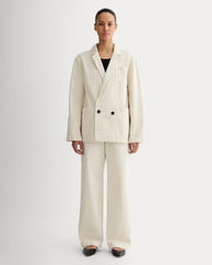 The Denim Chore Blazer | Garment-Dyed Sand