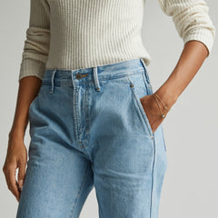 The Cinch Back Utility Jean | Sunkissed Blue