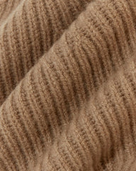 The Cashmere Ribbed Beanie | Tiger's Eye