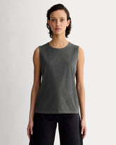 The Boyfriend Tank in Essential Cotton | Black