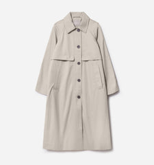 The Long Mac Coat | Stone