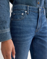 Low-Rise Straight Jean | Tungsten Old Blue