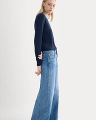 Paneled Wide-Leg Jean | Tungsten Scratch