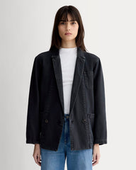 The Denim Chore Blazer | Black