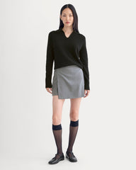 Cashmere Polo Sweater | Black