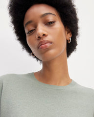 The Classic Crew in Cashmere | Light Sage Green