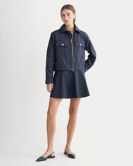 The Cropped Utility Jacket | Navy