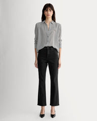 The High-Key Stovepipe Jean | Washed Black