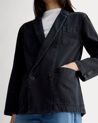 The Denim Chore Blazer | Black