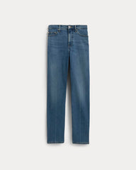 The High-Key Stovepipe Jean | Mid Indigo