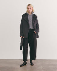 The October Coat | Dark Charcoal Melange