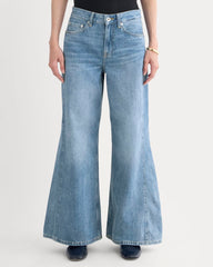 Paneled Ultra Wide-Leg Jean | Tungsten Scratch