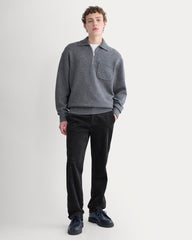 Luxe Merino Quarter-Zip Pullover | Heathered Charcoal