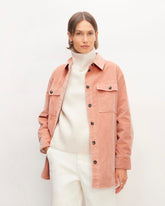 The Corduroy Oversized Shirt Jacket | Blush Pink