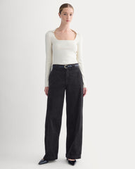 Knit Scoop-Neck Top | Birch