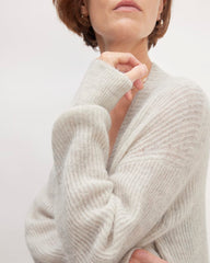 The Alpaca Oversized Cardigan | Almond