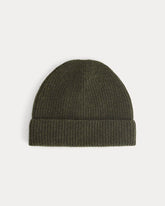 The Cashmere Ribbed Beanie | Heather Beech