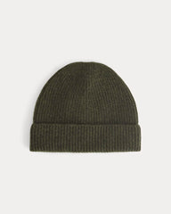 The Cashmere Ribbed Beanie | Heather Beech