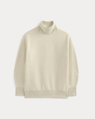 Luxe Fleece Turtleneck | Heathered Oat
