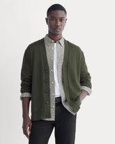 The Classic Cardigan in Everyday Cotton | Dark Green