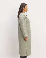 The ReNew Quilted Long Liner | Sage Green