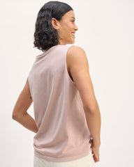 The Boyfriend Tank in Essential Cotton | Dusty Rose
