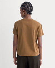 The Box-Cut Tee in Essential Cotton | Toffee | No Pocket
