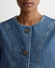 The Denim Barrel Jacket | Deep Atlantic