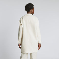 The Italian ReWool® Cocoon Coat | Cream