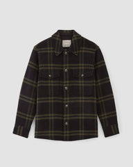 The ReWool® Oversized Shirt Jacket | Black / Olive