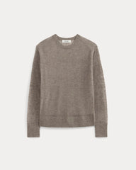 The Air Alpaca™ Relaxed Crew Top | Heathered Chocolate Chip