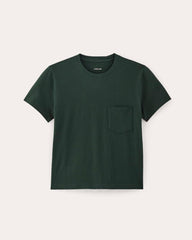 The Box-Cut Tee in Essential Cotton | Scarab | Pocket