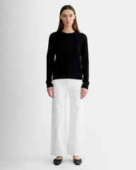 The Classic Crew in Cashmere | Black