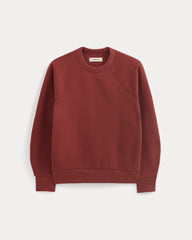 Luxe Fleece Raglan Crewneck | Merlot