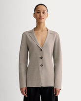 The Knit Blazer | Light Heathered Grey