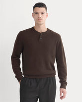 Henley in Wool Cashmere | Americano