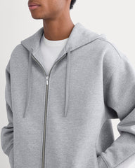 Luxe Fleece Full-Zip Hoodie | Vintage Heather Grey
