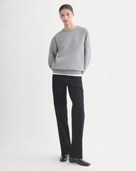 Luxe Fleece Raglan Crewneck | Vintage Heather Grey