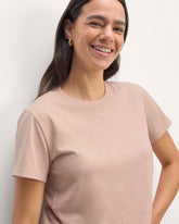 The Box-Cut Tee in Essential Cotton | Rose Smoke | No Pocket