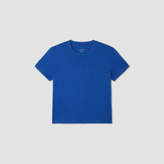 The Box-Cut Tee in Essential Cotton | Mazarine Blue | No Pocket