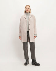 The Italian ReWool® Cocoon Coat | Oat