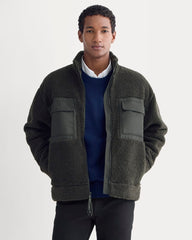 ReTrack Fleece Zip-Up | Black