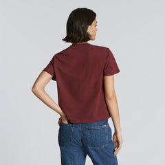 The Box-Cut Tee in Essential Cotton | Brandy | No Pocket