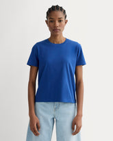 The Box-Cut Tee in Essential Cotton | Bright Cobalt | No Pocket