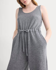 Cashmere Lounge Jumpsuit | Heather Charcoal