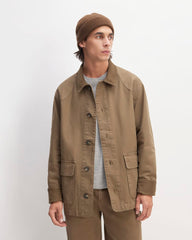 The Cashmere Fine Rib Beanie | Heather Cocoa