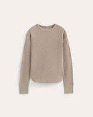 Slim-Fit Crew in Cozy Waffle | Heathered Oatmeal